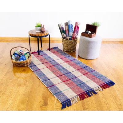 Cotton Plaid Indoor Rug