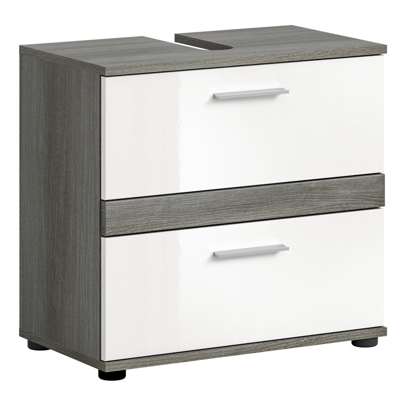 Pascuala 60cm W Freestanding Standard Single Bathroom Vanity Base Only in White