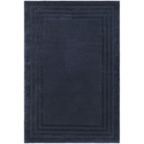 Ellington Border Hand Knotted, 70% Wool And 30% Viscose, Saphire Area Rug