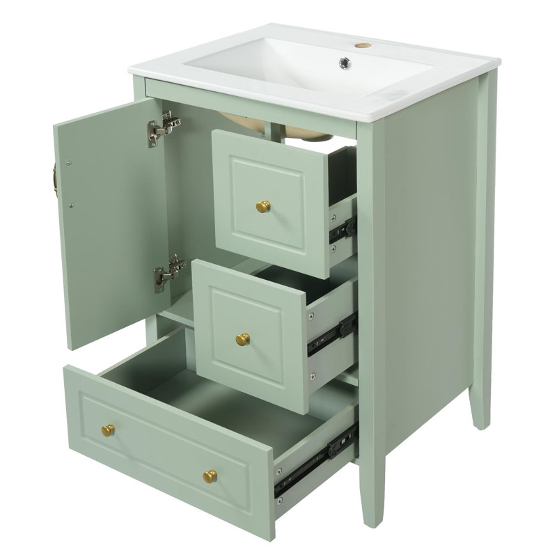 Meuble-lavabo compact de 24 po