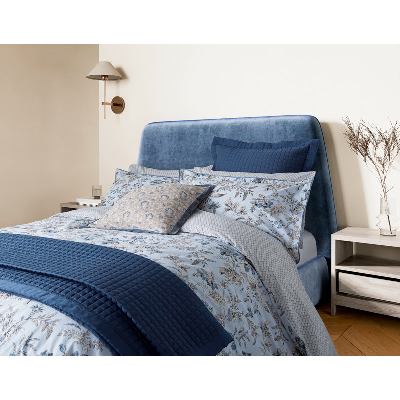 Lorelei Pillowsham Powder Blue 100% Cotton Square Oxford pillowcase