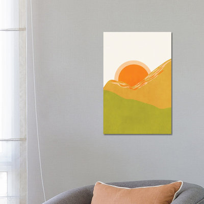 Minimal Abstract Sunset Ii by Viviana Gonzalez - Wrapped Canvas Gallery-Wrapped Canvas Giclée