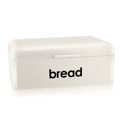 Kitchen Countertop Bread Box For Pastries/Bread/Dry Food, Cream Color