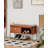 31.1" Brown Rectangular Solid Wood Shoe Storage