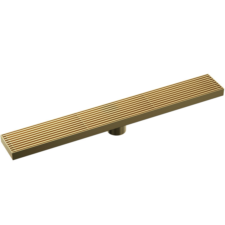 Linear Grid Shower Drain Trim