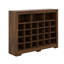 Armoire à chaussures moderne à 24 casiers avec base incurvée Sleek Design-1709850018