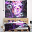 Tapisserie d'art numérique mauve foncé-28485862
