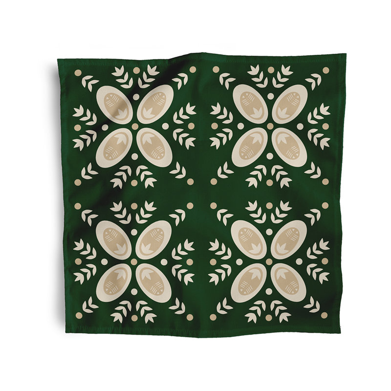 Cherrilynn Traditional Napkins, Green