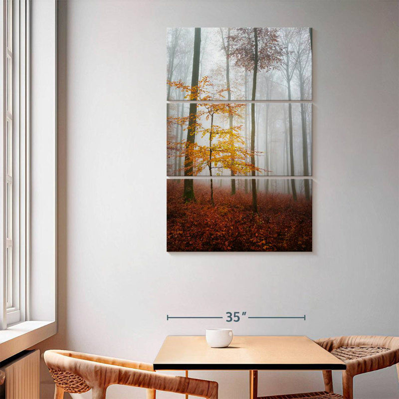 Paysage d'automne brumeux Alvord, H 65 po x l 42 po