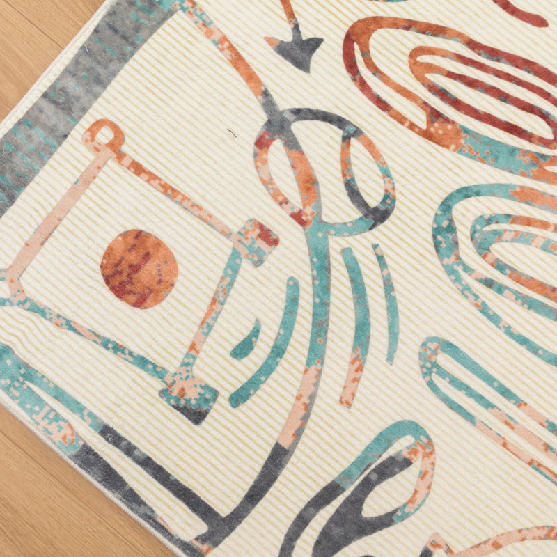 Tapis ivoire Sportsglyphs, Rectangle 4pi x 6 pi