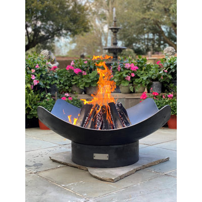 Lussan Steel Wood Burning Fire Pit