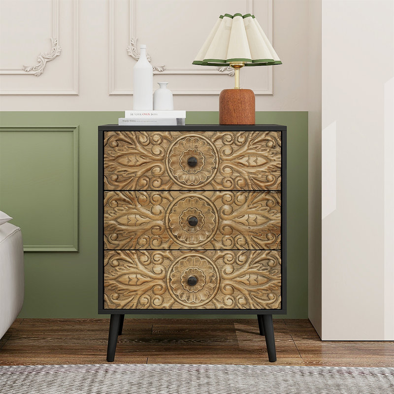 Kamoria Accent Chest, Black, Black