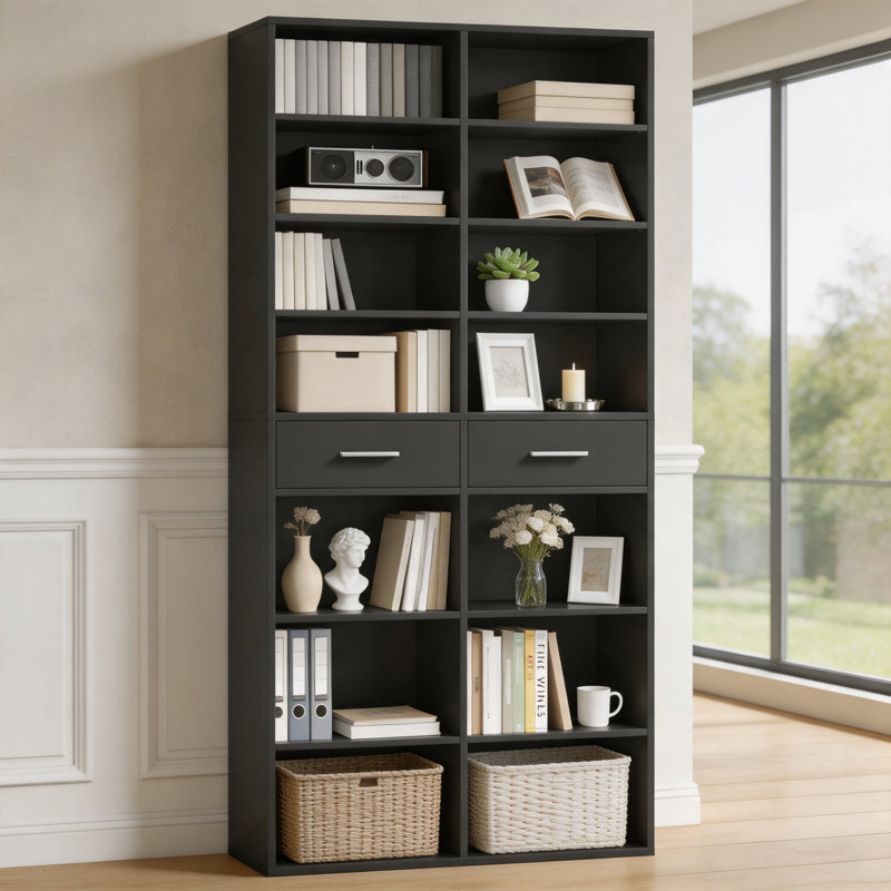185.5 cm H x 80 cm W Bookcase