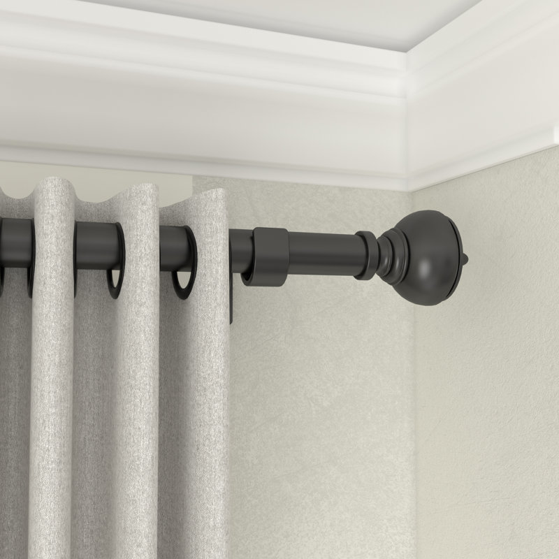 Tringle à rideaux simple ajustable Elulit, H 2,28 po x l 48 po x P 2,95 po