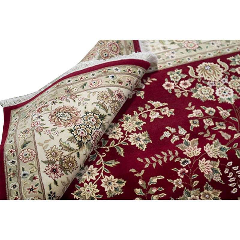 Handmade Silk and Wool Oriental Area Rug