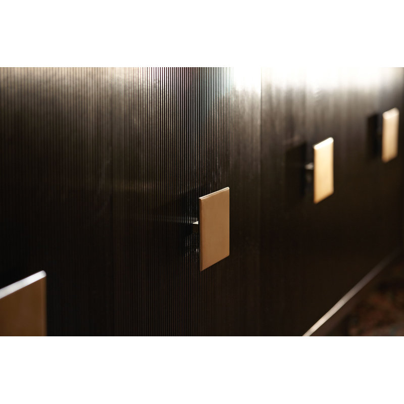 Boulevard Transitional 83'' Walnut Sideboard with Ebonized Finish