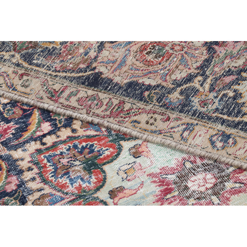 Distressed One-of-a-Kind 8'11X11'9 Hand Knotted Area Rug