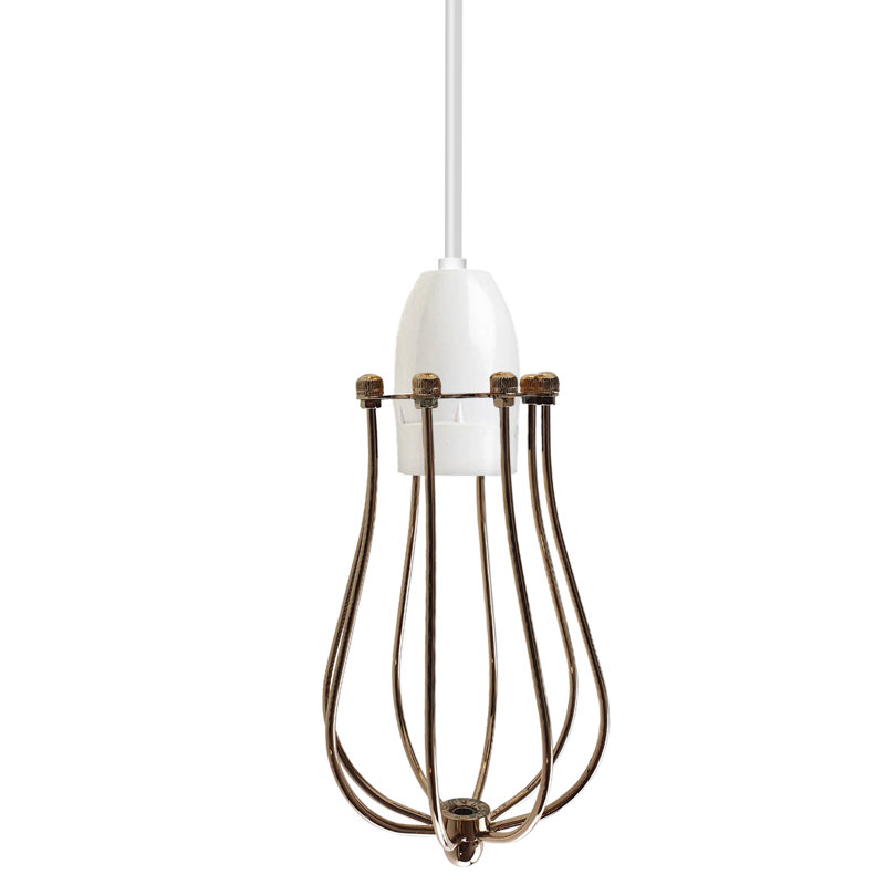 17cm H Metal Lamp Shade, French Gold