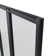 ANZZI Accordion-Style 56-in. x 33-in. Reversible Design 4-Panel Bathtub Shower Door with Frame and Hardware