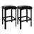 24" Bar Stools, PU Leather Counter Height Chairs with 2" Thick Cushion & Metal Frame for Kitchen Island-699544673-699544679