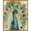 Impression sur toile encadrée sépia paon I par Grace Popp-109561643