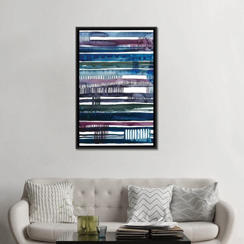 « collapse ii », impression sur toile, H 26 po x l 18 po x P 1,5 po, Toile avec cadre noir, Pas de tapis