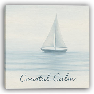 «Coastal Calm» - Voilier tranquille sur toile