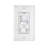 3 Speed Slide Fan Wall Control in White w/ On/Off Switch