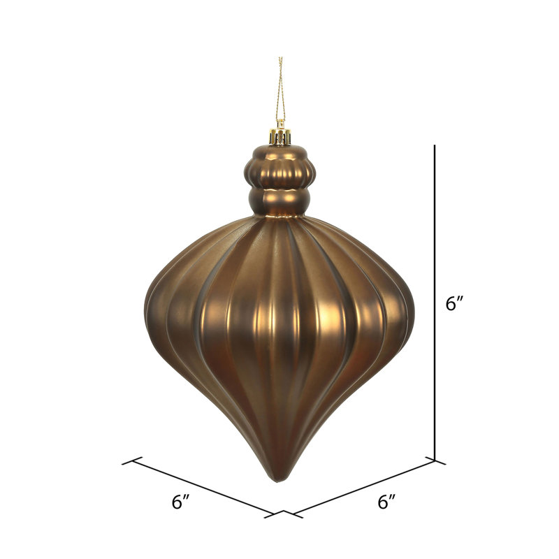 Ornement de Noël oignon 6 po, Moka