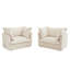 Ensemble de 2 chaises d'appoint Modern Armchairs-1570323839