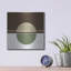 Art mural en métal Wrought Studio ™ «Green Circle-Sunset» par Sabrina Balbuena