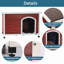 Niche pour chien d'extérieur, toit imperméable, plancher surélevé, pieds en plastique réglables-1453801677-1453801683