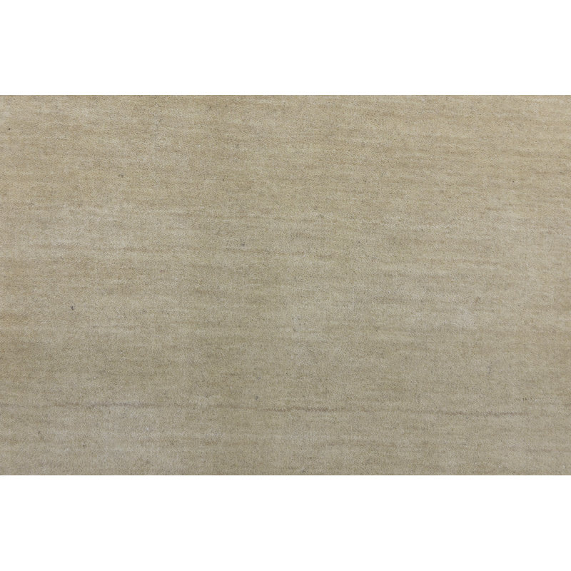 Tapis oriental moderne Oatmeal Tribal Gabbeh, Tapis de couloir 3 pi x 8 pi