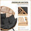 Fauteuil à bascule d'extérieur avec coussin Calcedonio-1313420462