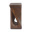 Table d'appoint d'extérieur, table de bout en forme de torsion, table d'appoint décorative, table de tabouret de jardin pour le balcon de la plage, côté piscine, béton léger, texture semblable au bois