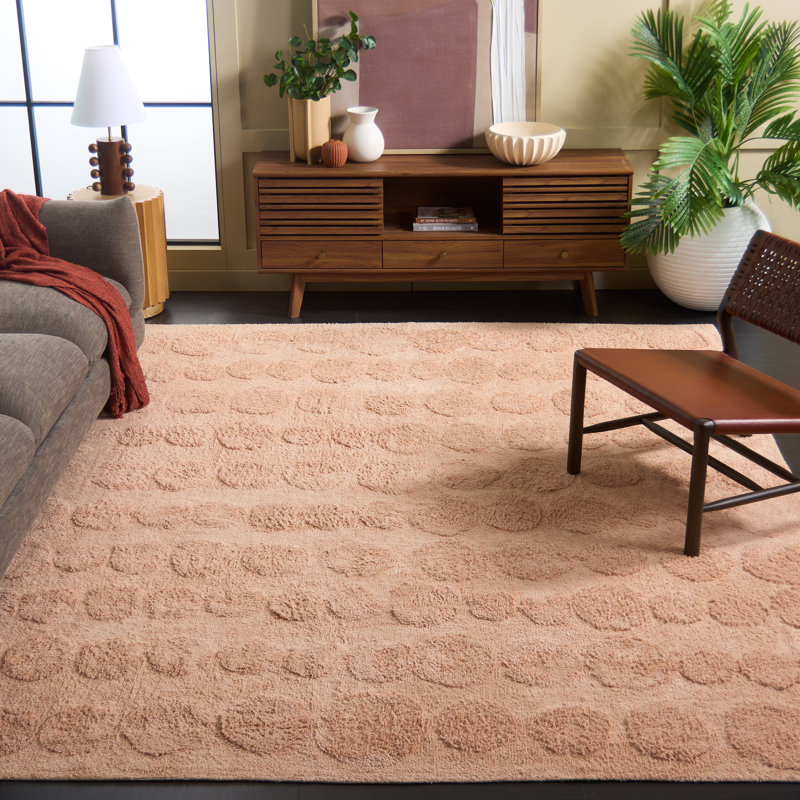 Easy Care 227 Hand Tufted Recycled Cotton Machine Washable Geometric Shapes Indoor Use Only Rug, Rectangle 8' x 10'