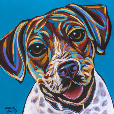 Dog Besties I by Carolee Vitaletti - Wrapped Canvas Print