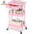 Utility Cart with Wheels,Metal Cart,3 Tier Rolling Cart With Drawer & Table Top,Bathroom Cart,Salon Trolley Cart,Kitchen Storage Cart-98269760