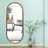 Ardenne Metal Oval Mirror