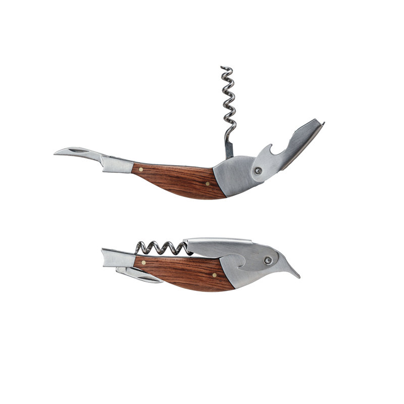 Merbau Wood Bird Bottle Opener