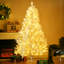 Grand arbre de Noël artificiel pré-éclairé avec 638 branches, 220 lumières DEL chaudes, ouverture automatique,-2062966125