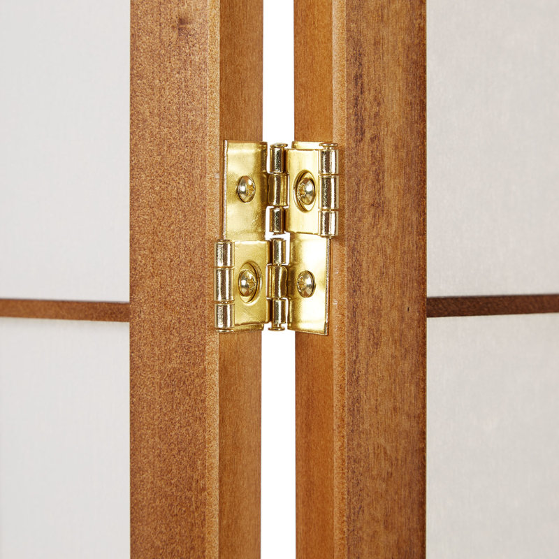 Room Divider Sawtelle Screen Partition Shoji Room Divider Wood, 3 panels, White/Tan
