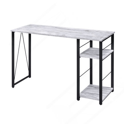 2-Shelf Rectangular Writing Desk