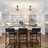 Kaynen 3-Light Modern Sputnik Globe Semi Flush Mount-1504580588