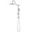 10" Rain Shower Head With Handheld - Ergonomic And Practical Design Brushed Nickel Metal Dual Kit & Relaxing Experience