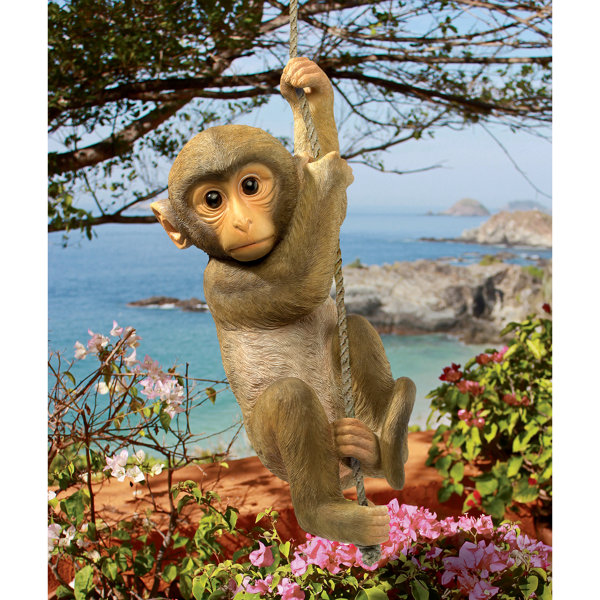 Chico+the+Chimpanzee+Hanging+Baby+Monkey+Statue