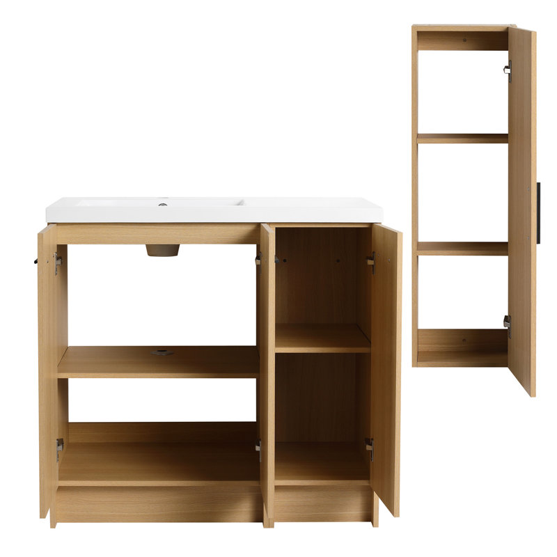 Freestanding Standard With Resin Top, Gauche