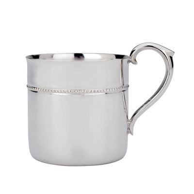 Royal Bead Silverplate Baby Cup