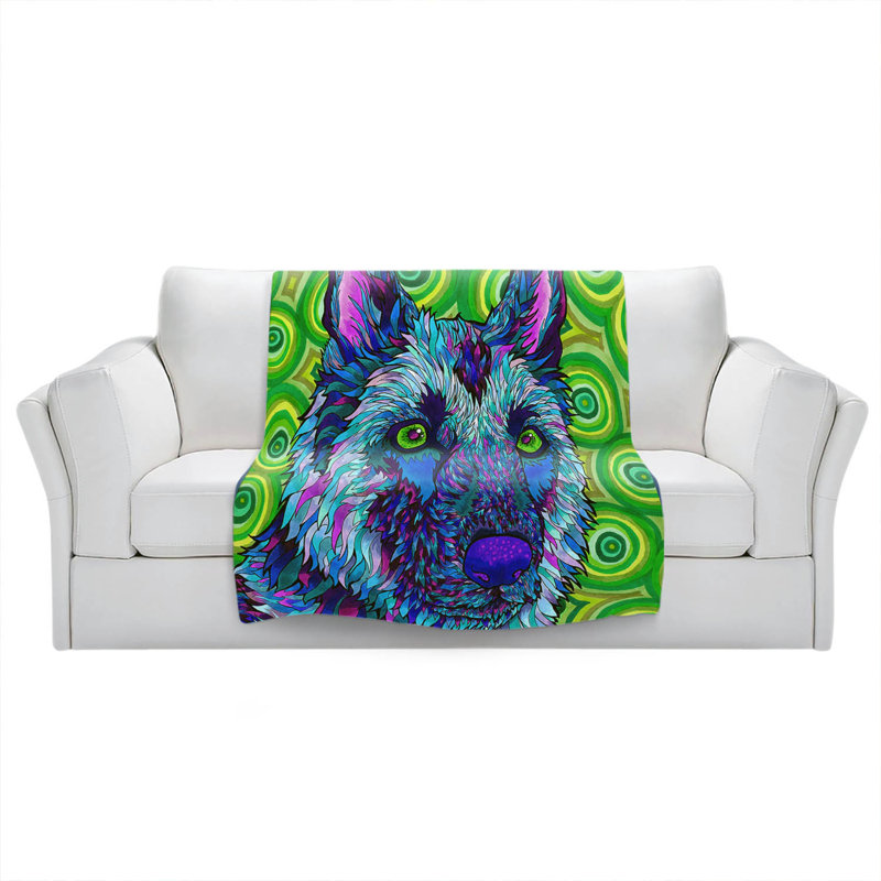 Hand Woven Throw Blanket, 51" W x 60" L
