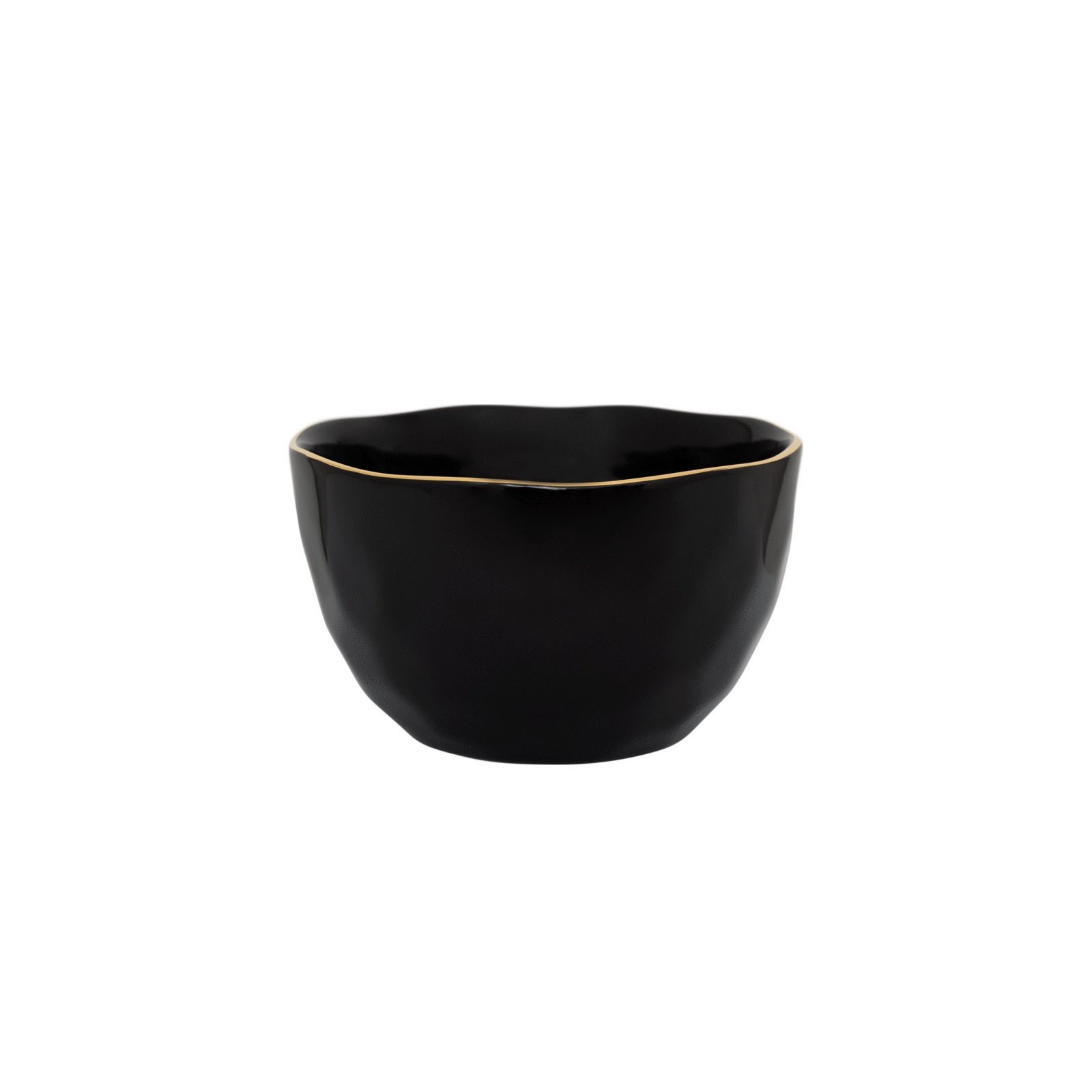 Carolien Stoneware Decorative Bowl 1, Black